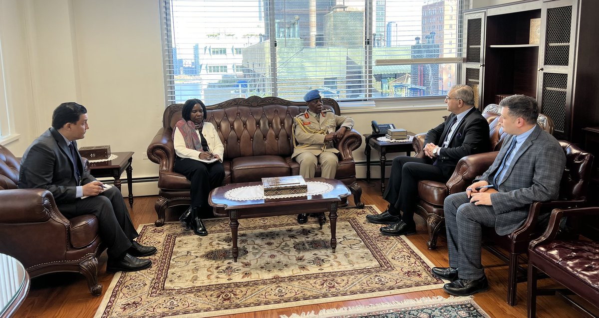 SyriatoUN's tweet image. A constructive meeting with @UNDOF Force Commander Maj. Gen. Anita Asmah.
Syria reaffirms its appreciation for #UNDOF and its personnel, and reiterates its full commitment to the 1974 Disengagement Agreement.