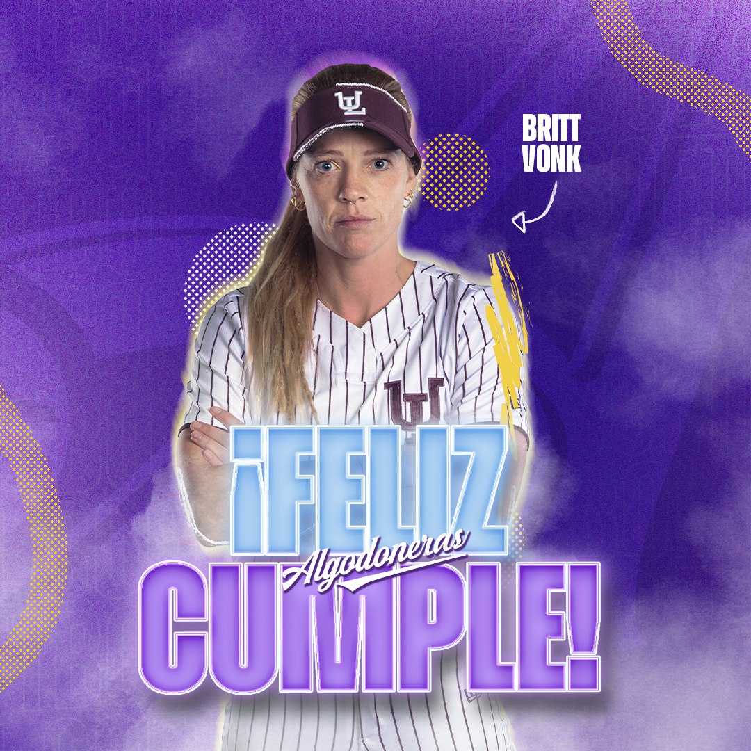 Hasta #Holanda vamos a cantar las mañanitas a nuestra short stop, Britt Vonk, deseando que sea un increíble cumpleaños. 

De parte de toda la #FamiliaAlgodoneros feliz cumpleaños, Britt 🥳