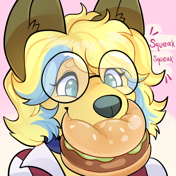 EctoDrool's tweet photo. [comm] Hamburger squeaky toy ! 🍔 https://t.co/636k99FVgJ