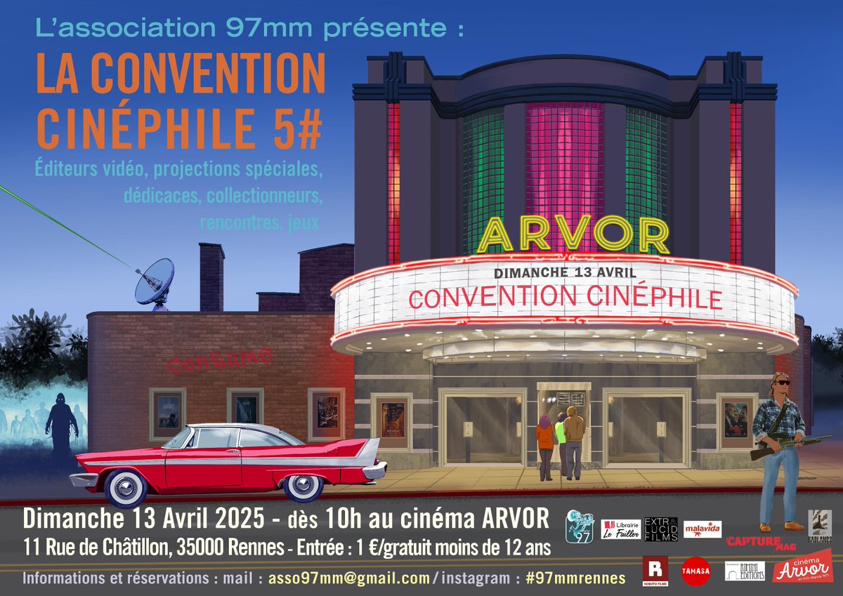 DrMoreau (@drmoreau10) on Twitter photo Dimanche au <a href="/Cinema_ARVOR/">Cinéma ARVOR 🎬</a> avec 97mm
Featuring <a href="/RiminiEditions/">Rimini Editions</a> , <a href="/BadlandsEd/">Badlands</a> , <a href="/Tamasadistrib/">TAMASA</a> , <a href="/Malavida_Films/">Malavida Films</a>, <a href="/roboto/">Roboto</a> , <a href="/CaptureleMag/">CAPTURE MAG</a> , <a href="/lefailler/">Librairie Le Failler</a> , Extralucid, <a href="/juledup/">Dupuy Julien</a> @thoret , <a href="/lesacaciasfilms/">Les Acacias Distribution</a> : tinyurl.com/vzwya8pf Dimanche au <a href="/Cinema_ARVOR/">Cinéma ARVOR 🎬</a> avec 97mm
Featuring <a href="/RiminiEditions/">Rimini Editions</a> , <a href="/BadlandsEd/">Badlands</a> , <a href="/Tamasadistrib/">TAMASA</a> , <a href="/Malavida_Films/">Malavida Films</a>, <a href="/roboto/">Roboto</a> , <a href="/CaptureleMag/">CAPTURE MAG</a> , <a href="/lefailler/">Librairie Le Failler</a> , Extralucid, <a href="/juledup/">Dupuy Julien</a> @thoret , <a href="/lesacaciasfilms/">Les Acacias Distribution</a> : tinyurl.com/vzwya8pf