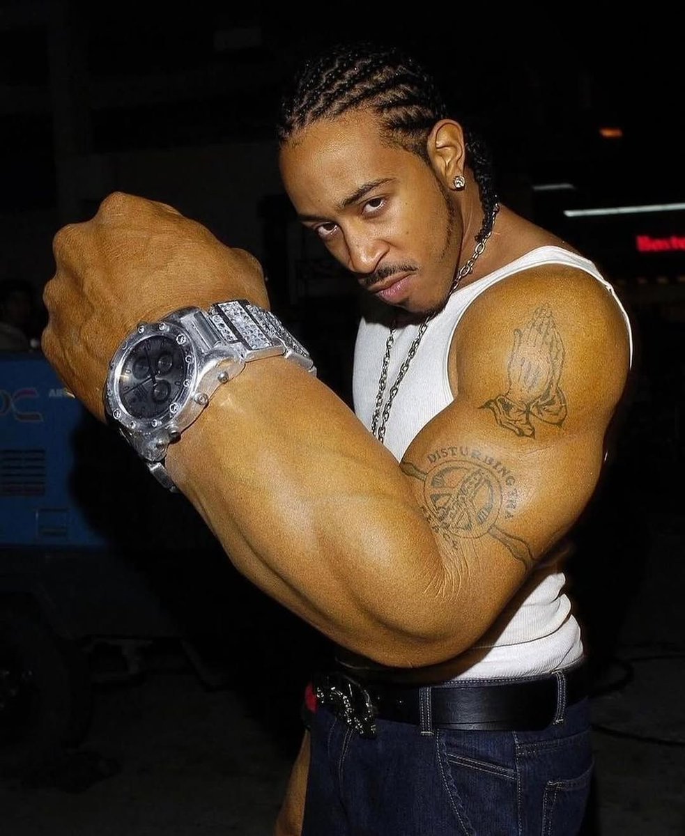 Ludacris’s prosthetic sculpted arms for ‘Get Back’ (2004)