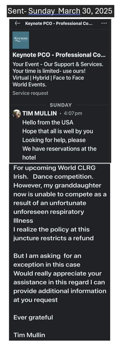 Keynote, I’m including previous correspondence and emails that were sent regarding refund request and haven’t heard back from anybody. I’d really certainly appreciate your understanding and help here as the refund will go towards my granddaughter’s medical expenses. Kindly advise