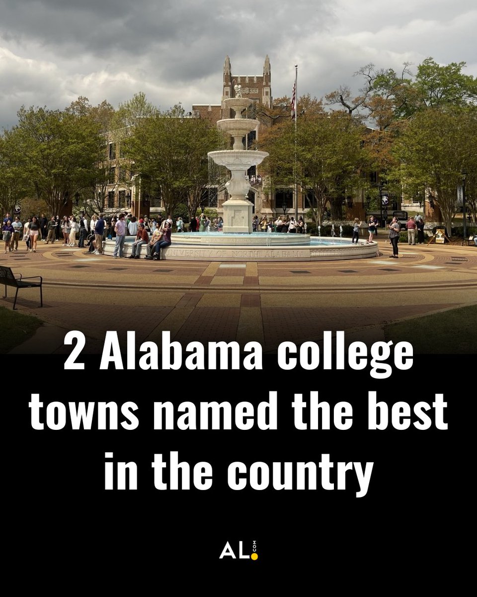 Two Alabama towns made USA Today’s 2025 list for the “10 Best Small College Towns in the United States,” and it’s (probably) not the two that you’re thinking.

More:
al.com/life/2025/04/2…