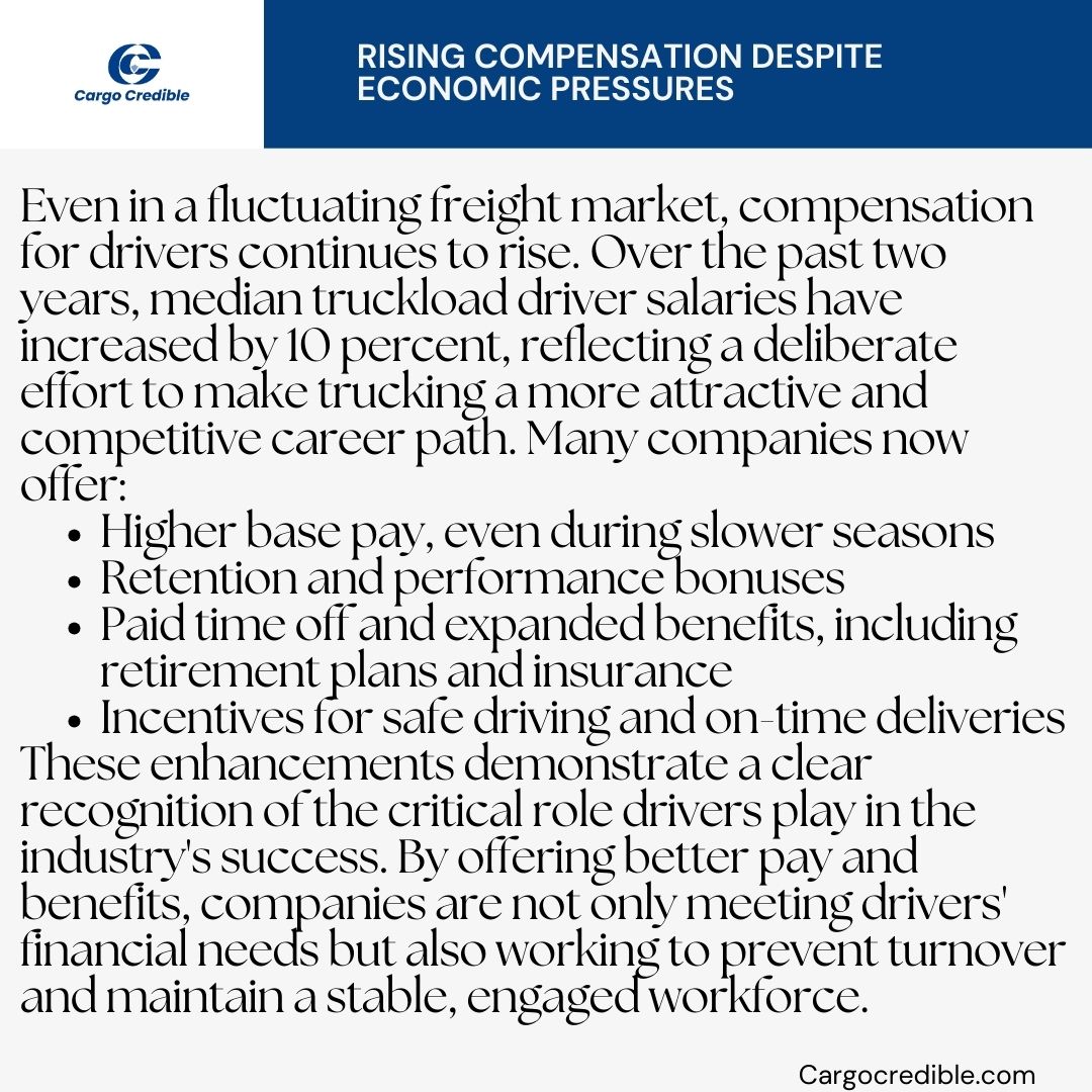 cargocredible's tweet image. #DriverCompensation #TruckingIndustry #EmployeeRetention #TruckerLife #FreightMarket #TruckDriver #WorkplaceWellness #TruckingCareers #JobSatisfaction #Truckers #Cargocredible