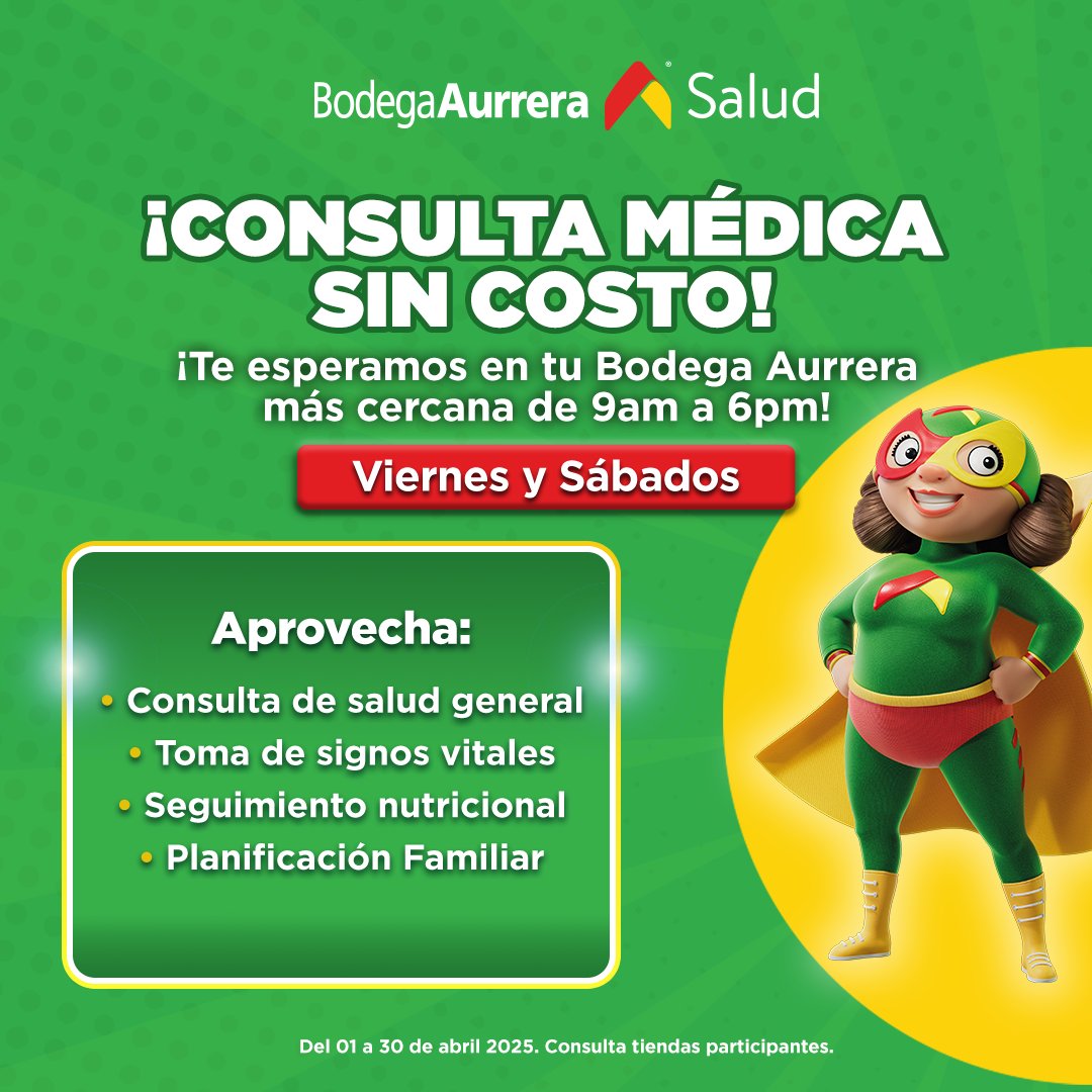 ¿Te sientes malito, campeón? No te preocupes ven a tomar una consulta a tu Bodega Aurrera más cercana y recupérate al precio más bajo.