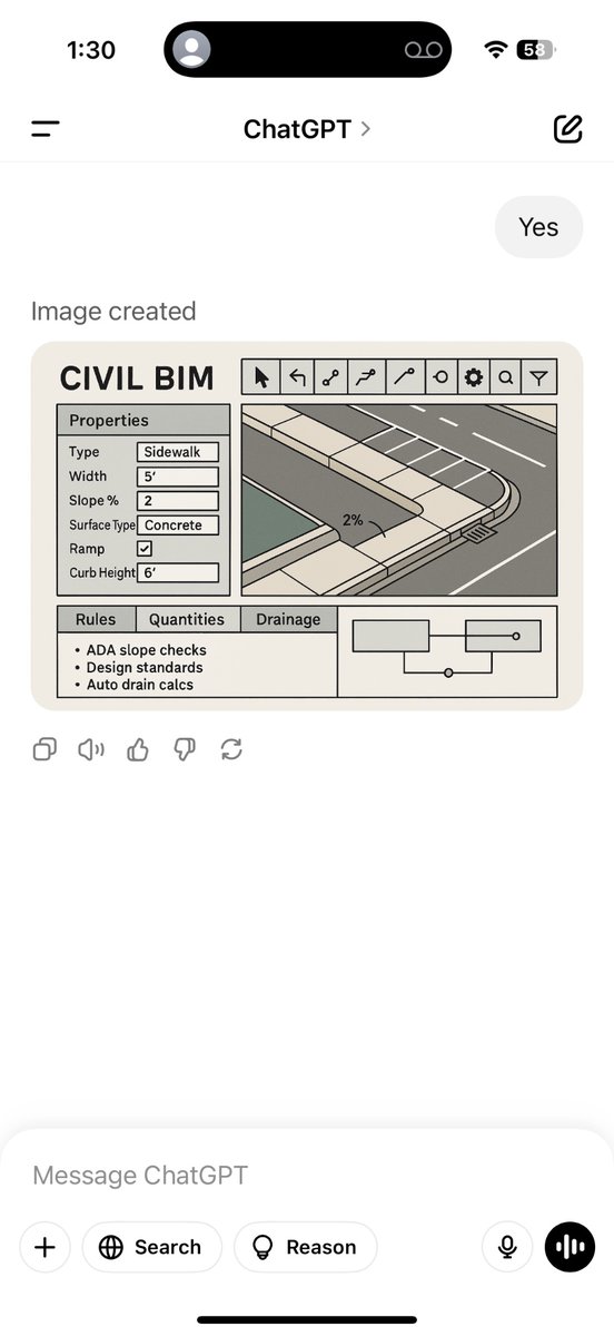 hillste0616's tweet photo. @C3DReminders ChatGPT does know the truth… and it just mocked up a Civil BIM software for me in about 5 mins https://t.co/845AU6b3MC