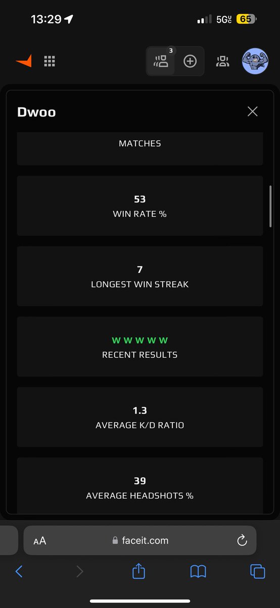 Josw1ck (@josw1ckcs) on Twitter photo Real question,
Do we think this guy is legit?
1.41 K/D 1.38 HLTV, 91 ADR
305 FACEIt Matches. Honest question, never seen this guy in level 10.
Played incredibly.
<a href="/FACEIT_Darwin/">FACEIT Darwin</a> Real question,
Do we think this guy is legit?
1.41 K/D 1.38 HLTV, 91 ADR
305 FACEIt Matches. Honest question, never seen this guy in level 10.
Played incredibly.
<a href="/FACEIT_Darwin/">FACEIT Darwin</a>