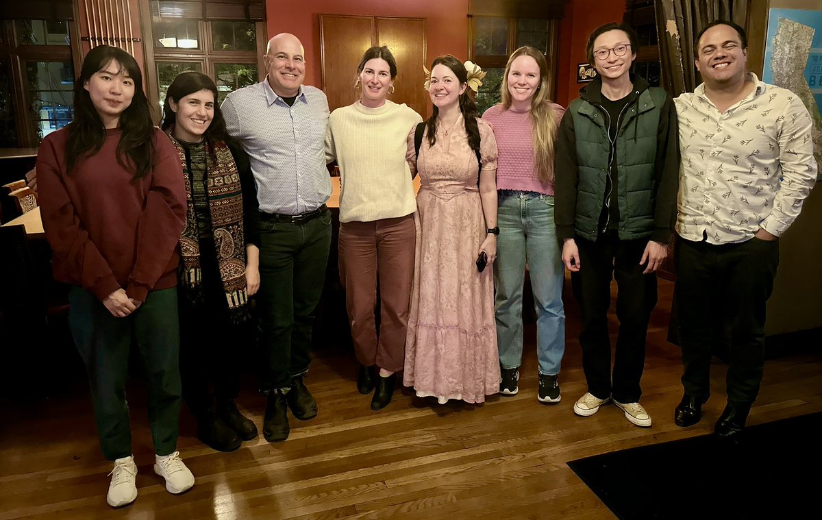 Eric Paulos (@epaulos) on Twitter photo Magnificent 7 ⚡️ — Watch out! 7 of the most awesome researchers and 7 of my former and current PhD students gathered for a magical dinner in Berkeley - Vivian Chan. Hila Mor, (me),  Laura Devendorf (adopted 😎), Molly Nicolas, Christie Dierk, Kevin Tian, Cesar Torres Magnificent 7 ⚡️ — Watch out! 7 of the most awesome researchers and 7 of my former and current PhD students gathered for a magical dinner in Berkeley - Vivian Chan. Hila Mor, (me),  Laura Devendorf (adopted 😎), Molly Nicolas, Christie Dierk, Kevin Tian, Cesar Torres