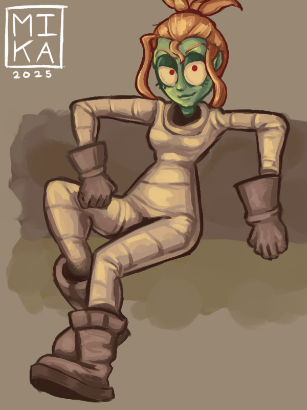 MoonlitLamps's tweet photo. I'm excited to see "Mel" from The Gaslight District next week. I decided to paint her as my Color Theory Finals. I hope it's sufficient for the subject. I wish you enjoy it as much as I do. #TheGaslightDistrict https://t.co/VUFV8NSqEV