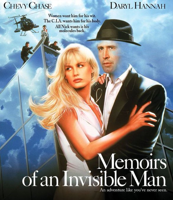 FernaButon's tweet photo. Memoirs of an Invisible Man (1992) 

Who remembers this.. https://t.co/hhigan8IKb