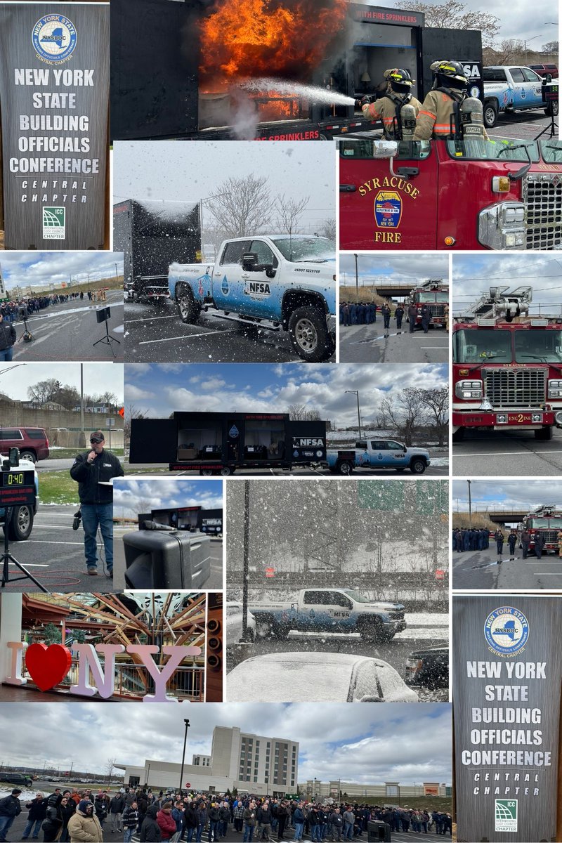NJFSAB's tweet photo. The NFSA Mid-Atlantic Team brought the 🔥 to Syracuse for the NYSBOC Central Chapter Conference with our Side-by-Side burn demo!
Sprinkler activated in <1 min 🚿
Flashover in <3 min 🔥
400+ in attendance 👏
Thanks NYSBOC for having us! https://t.co/a3gMk4xUBR