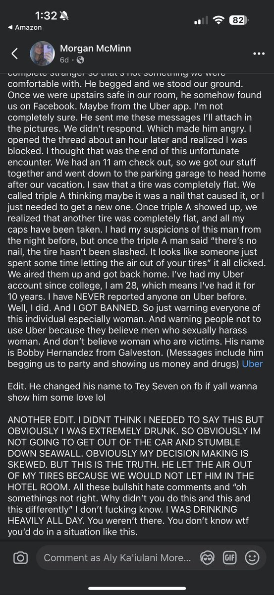 ohheyitsalyk's tweet photo. Saw this post today and it made me sick to my stomach. @Uber @Uber_Support I hope this makes it back to you one way or another. Get this driver off of the streets!!!!!! https://t.co/IB7hqUKbyc