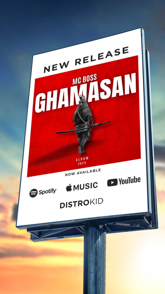 MCBOSS_Official's tweet photo. The wait is over.
My debut album #GHAMASAN is officially out now!

Straight from the heart, built from the ground up.
This is for the culture.
Tap in &amp; turn it up!

https://t.co/ckcSCfv78G

#MCBOSS #NewMusic #IndianHipHop #IndependentArtist #NowPlaying https://t.co/XhrfADCMlh