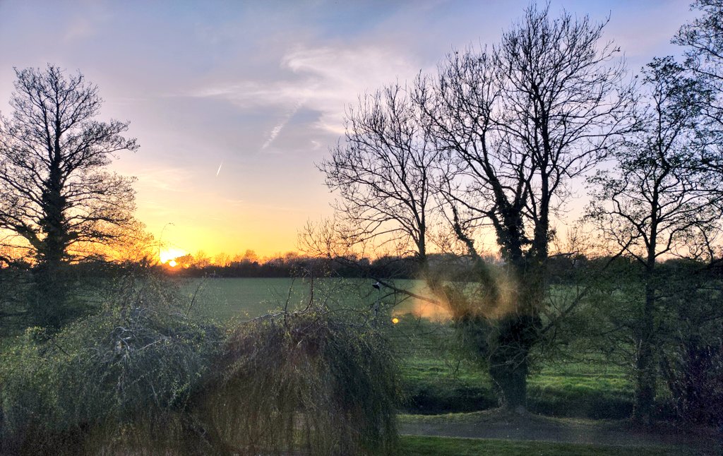 Nettleham sunset from my home office window. I love it.