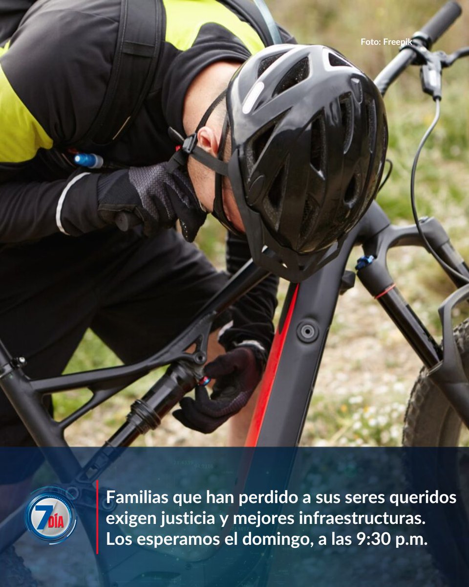 SeptimoDiaTV's tweet photo. Cada vez más ciclistas enfrentan riesgos en las vías del país. #SéptimoDía conoció dolorosos relatos de familias que perdieron a sus seres queridos, amantes de este deporte y varios de ellos, futuras promesas. No se pierda la investigación este domingo, a las 9:30 p.m. https://t.co/vvp3I1nZZJ