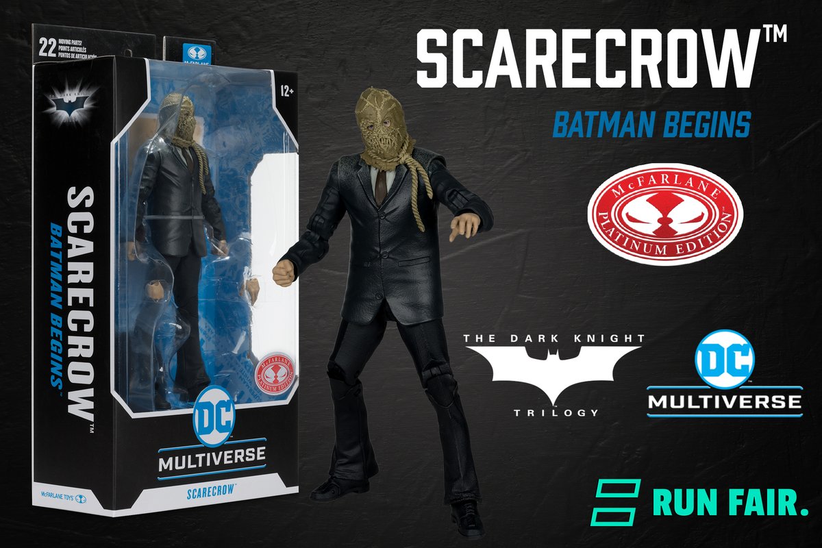 mcfarlanetoys's tweet photo. Scarecrow (Batman Begins) Red Platinum Edition!
Limited number are available through McFarlane Toys Store EQL campaign.
Enter Today!
➡️ https://t.co/XSlrc5uo1m
#McFarlaneToysStore #McFarlaneToys @DCOfficial #batmanbegins @Batman #Scarecrow #RunFair @EQLofficial https://t.co/NS7niPJevT