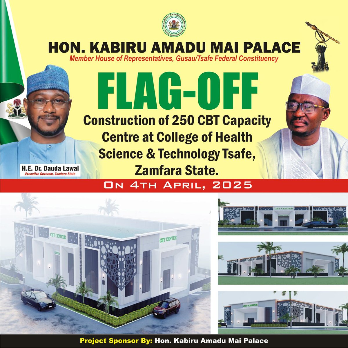 KabiruAmadu_MP's tweet photo. The ongoing construction of 250 CBT capacity centre at College of Health Science &amp; Technology, in Tsafe local government of Zamfara state.

@kabiruAmadu13 https://t.co/RqCj03DPIQ