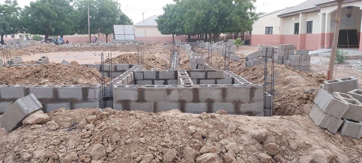 KabiruAmadu_MP's tweet photo. The ongoing construction of 250 CBT capacity centre at College of Health Science &amp; Technology, in Tsafe local government of Zamfara state.

@kabiruAmadu13 https://t.co/RqCj03DPIQ