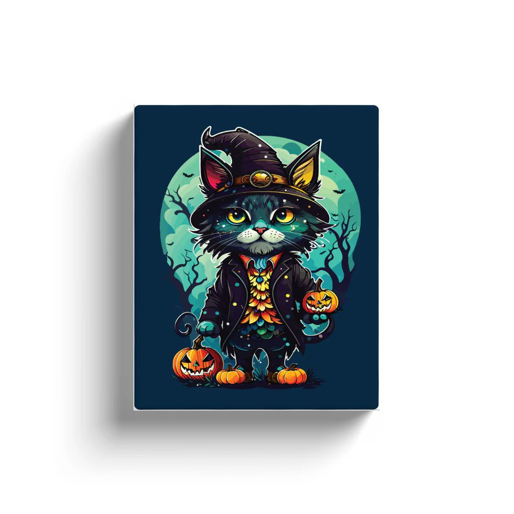NateHartPrints's tweet image. 🎃🐱 Add witchy vibes to your walls with Halloween Cat Design #5! This bold black &amp;amp; white canvas is purr-fect for spooky season or year-round cat lovers. Limited stock! 🖤

👉 printsbynatehart.com/collections/ha…

#HalloweenCats #WallArt #SpookyDecor
