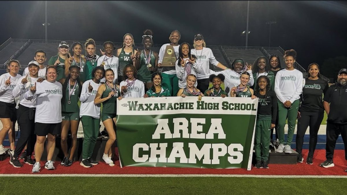 So EXTREMELY proud of my team we are not only 6a DISTRICT CHAMPS we are you’re AREA CHAMPIONS as well !!! Can’t not have asked for a better team I love these girls so much ! Can’t wait to see what else is in store for us, go hachie💚💚💚💚 #waxahachiegirlstrackandfeild #AGTG