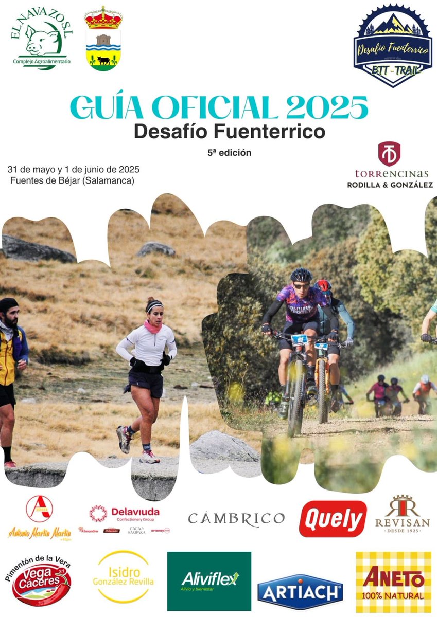 BttDesafio's tweet photo. Ya está aquí la Guía oficial del Desafío Fuenterrico 2025: https://t.co/gPXCZEaAmP
#Salamanca #btt #ebike #trail https://t.co/qJ3r8EGX7z