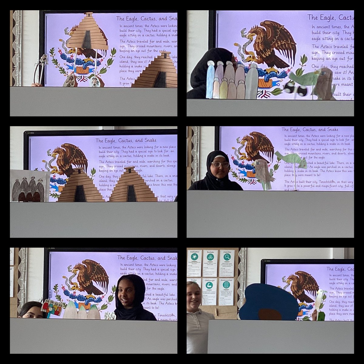 6GP had us in giggles today during their puppet shows! We were inspired by the Mexican art of puppetry and the story of the Eagle, Cactus and Snake 🇲🇽 @sapsyear6 <a href="/MissCBirkett/">Mrs Goodenough</a> #sapsea #sapsllc