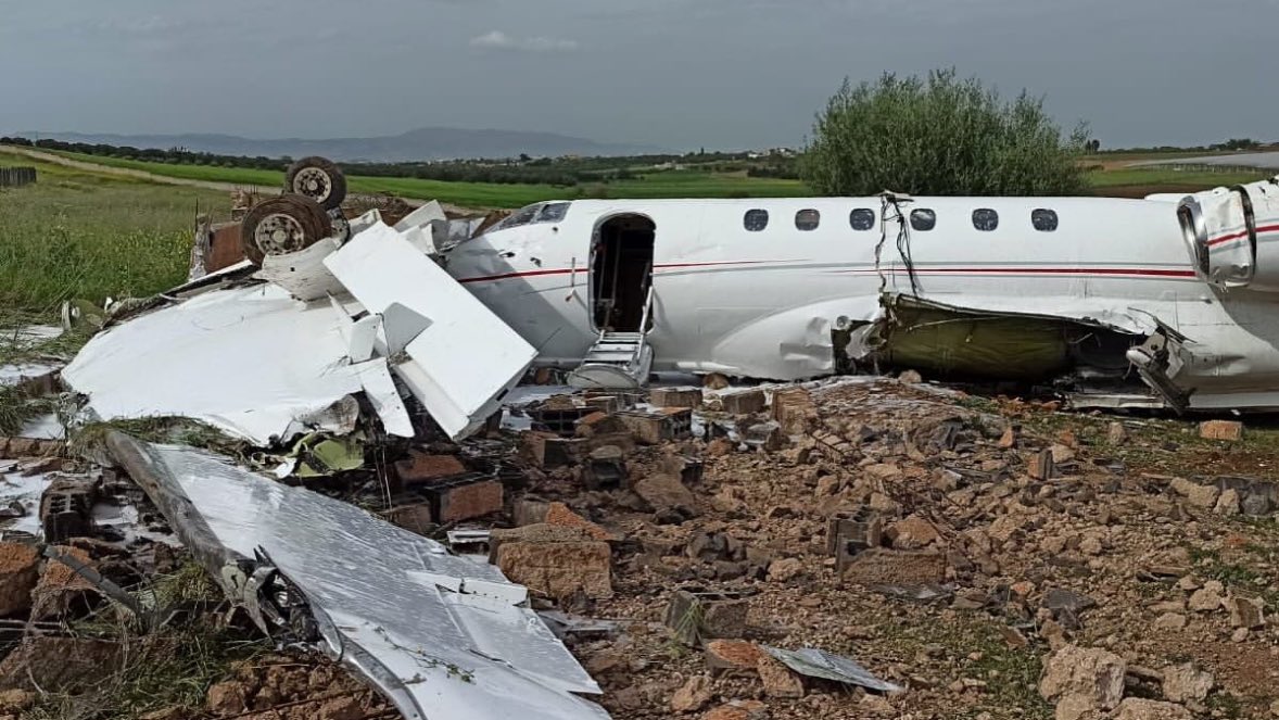 Hawker 800XP CN-TKC crashes while trying to land at Fez-Saïss