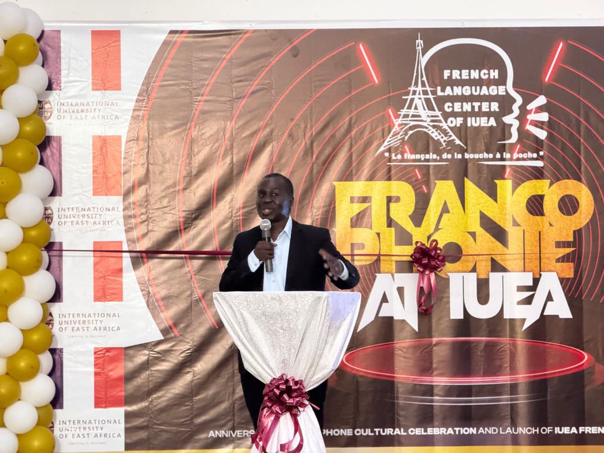 ProfsFLEouganda's tweet photo. Gratitude to Dr. Sebuyungo, HOD (European and Oriental languages) @Makerere for representing APFO at the francophonie celebrations held at IUEA. Your dedication to promoting French language education in Uganda is truly commendable. #Francophonie2025 #APFO #IUEA https://t.co/9RDqJI0tH8
