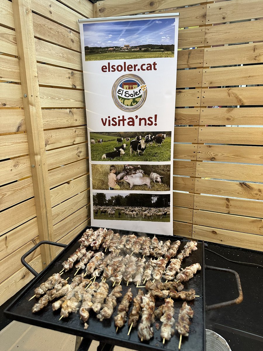 Contents de participar a l’espai TERRA I CUINA del <a href="/MercatRam/">Mercat del Ram</a> #Vic. Avui i fins diumenge a la tarda ens trobareu al Passeig, servint brotxetes de xai del #SolerdenHug #Lluçanès al costat de grans productors i cuiners d’#Osona i el #Lluçanès. Ens hi retrobem!