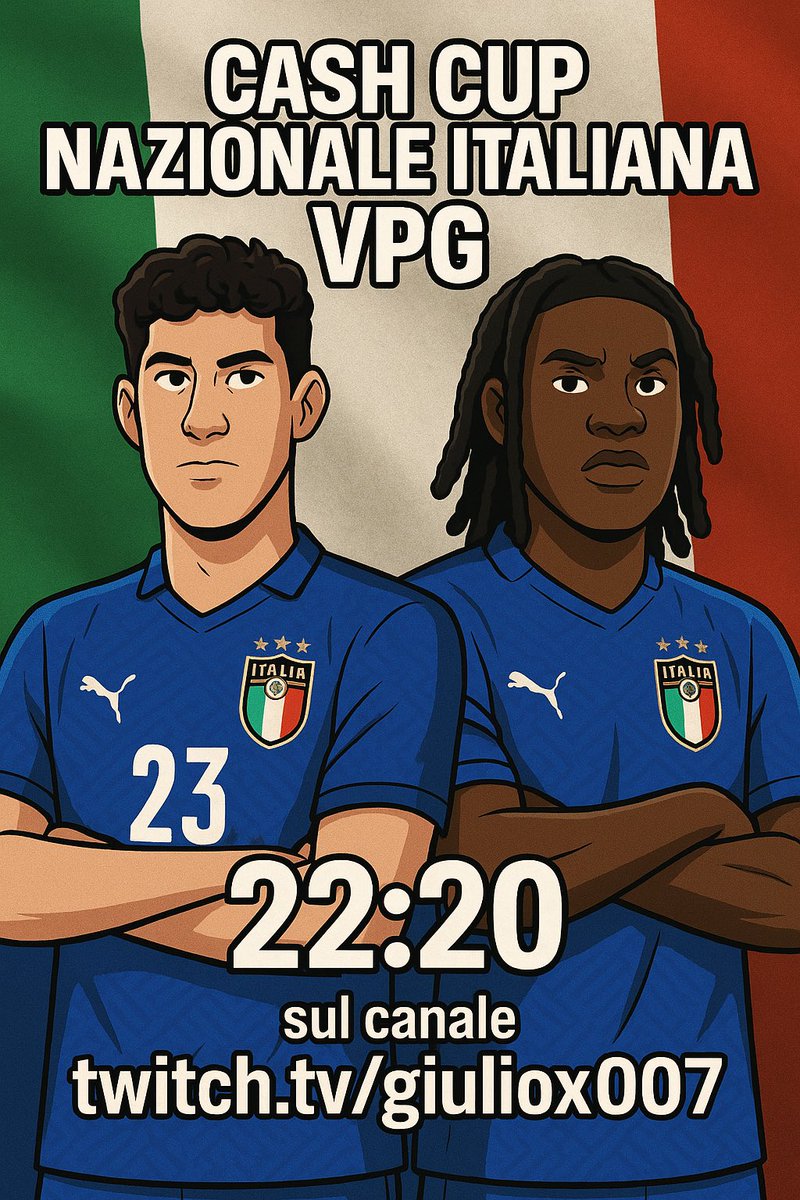 DeFrezI7 (@insidefrezeer) on Twitter photo Stasera ore 22.20 prime pre convocazioni per la nazionale di <a href="/VPGItaly/">VPG Italy ๐ฎ๐น</a> stiamo provando a cambiare i soliti provini tra noi, in qualcosa di piรน competitivo per riuscire veramente a selezionare con merito tramite cash cup venerdรฌ e domenica sul canale twitch.tv/giuliox007 Stasera ore 22.20 prime pre convocazioni per la nazionale di <a href="/VPGItaly/">VPG Italy ๐ฎ๐น</a> stiamo provando a cambiare i soliti provini tra noi, in qualcosa di piรน competitivo per riuscire veramente a selezionare con merito tramite cash cup venerdรฌ e domenica sul canale twitch.tv/giuliox007