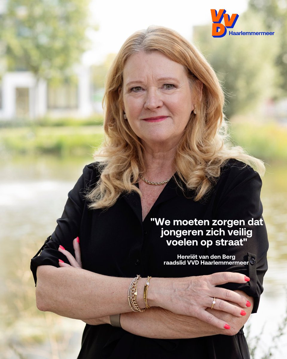 Raadslid Henriët van den Berg luidt de noodklok over gewelddadige berovingen van jongeren in Badhoevedorp. 🔗haarlemmermeer.vvd.nl/nieuws/57846/v…