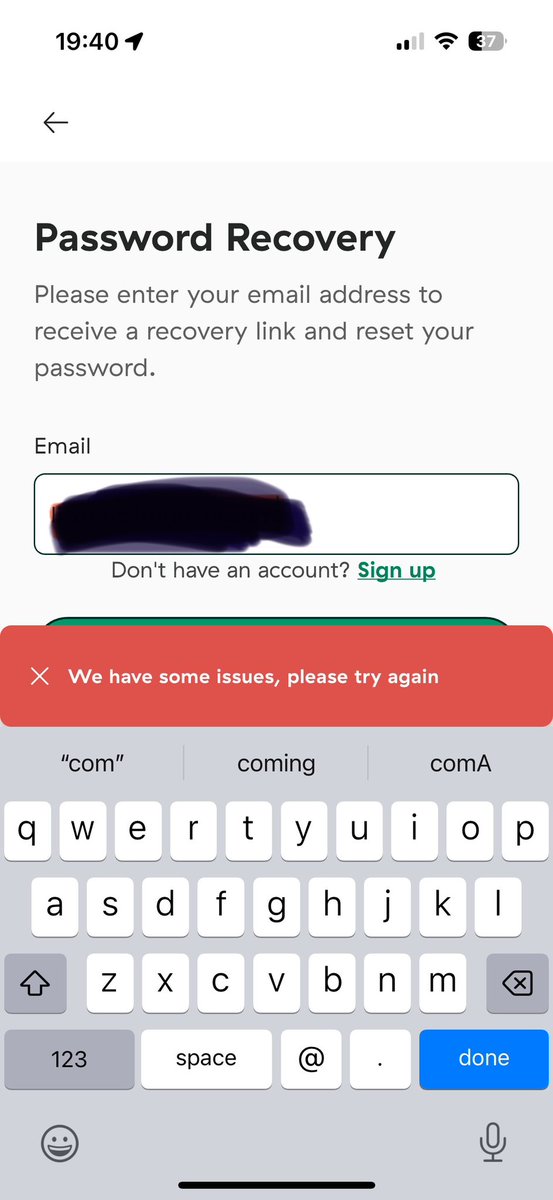 littmp's tweet photo. @forestbike_uk please help. Your app logs me out and I can’t log back in. Happens often. https://t.co/cE3L9eyrMu