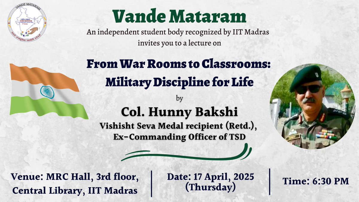 Vande Mataram, IIT Madras tweet media
