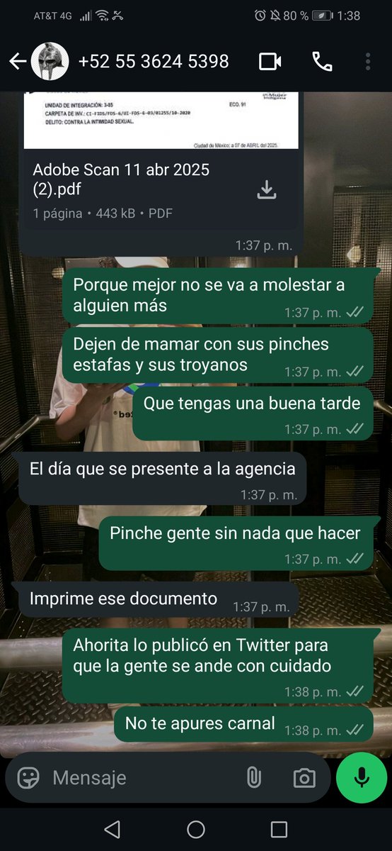 ximenazel_'s tweet photo. Hola, si me pueden ayudar a qué bloqueen este número de WhatsApp, gente que quiere estafar y meter virus a los celulares y se hacen pasar como agentes de investigación y quién sabe que más cosas https://t.co/aIFwQdK0RD
