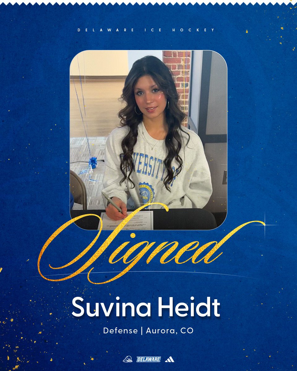 Welcome to the Blue Hen family, Suvina! ✍️