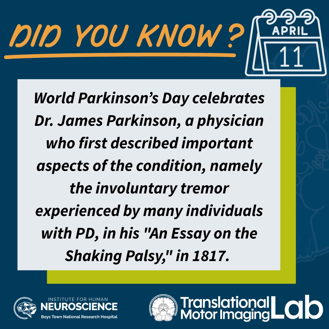 tmilab's tweet photo. Please join us in celebrating World Parkinson’s Day!🌷Working with and advocating for individuals with PD has been a long-standing, personal passion of our lab director, Dr. Rachel Spooner, and it’s our lab’s mission to better understand how the brain differs in PD. https://t.co/w4X61sWiqQ