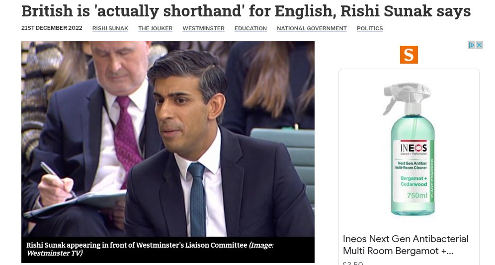 marionmain3's tweet photo. @Keir_Starmer British is short for English: R Sunak or it may as well have been you as said it.
Scotland, Wales and NI need not apply
#ScottishIndependence
#WelshIndy
#IrishReunification https://t.co/6JhZZTeZHL