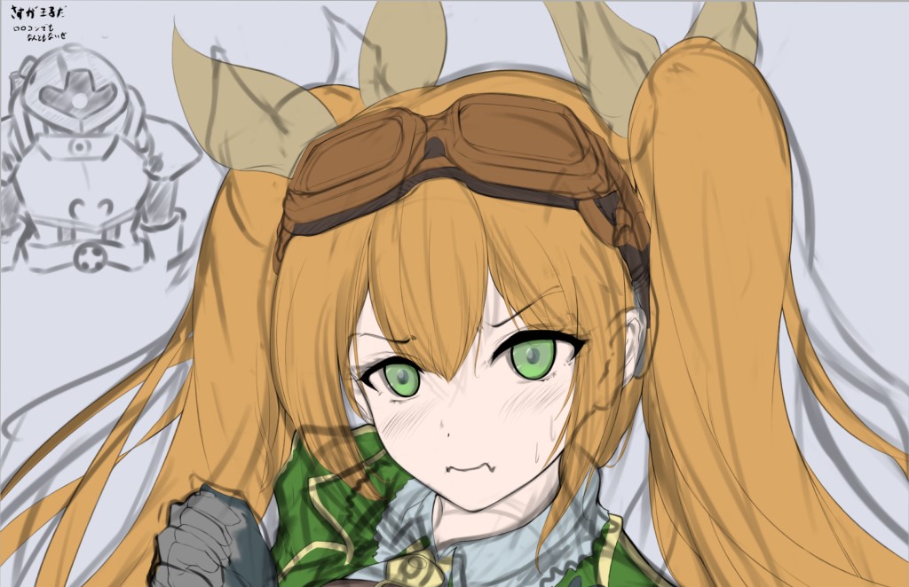 ギス絵で習作。気楽に完成まで頑張ろう。