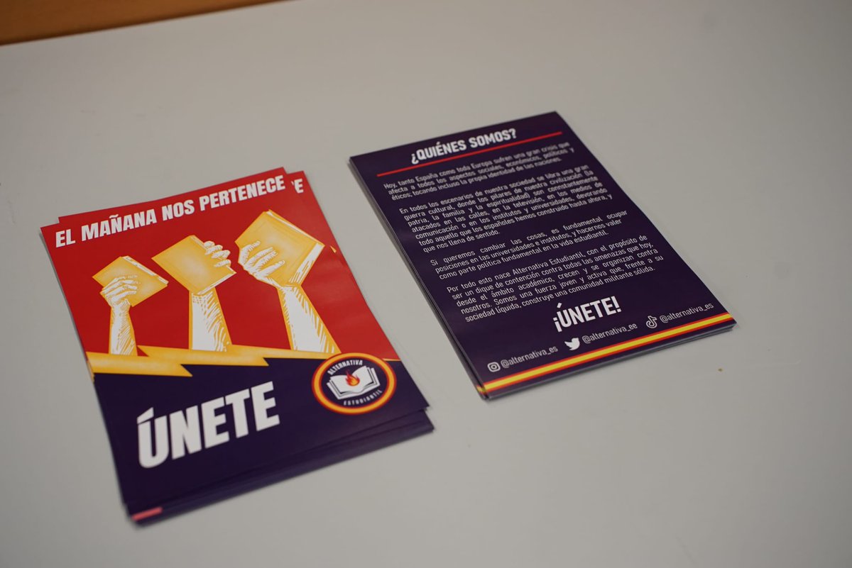Alternativa_EE's tweet photo. Una semana después, seguimos pensando en ello. Os compartimos más imágenes de la conferencia de @TerraIgnota en la @uc3m.

Ánimo estudiantes, NO estáis solos en la universidad ¡uniros a la Alternativa!🔥📖 https://t.co/Lv5bnzm9zr