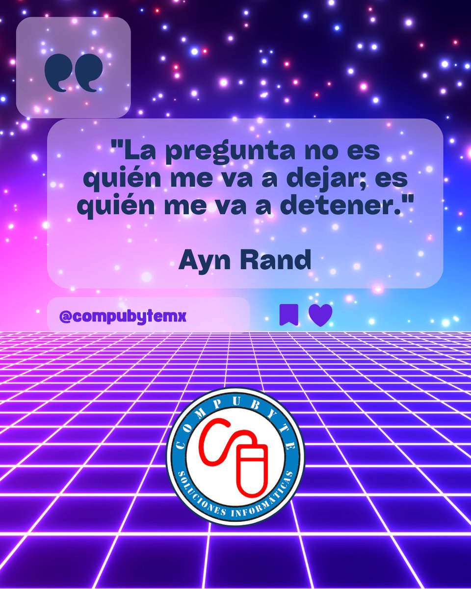 compubytemx's tweet image. #FelizDomingo #frases #FraseDelDía #Tech