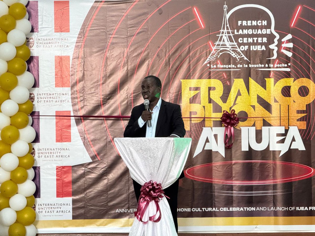 ProfsFLEouganda's tweet photo. Gratitude to Dr. Sebuyungo for representing APFO at the Francophonie celebrations held at IUEA. Your dedication to promoting French language education in Uganda is truly commendable. 🇫🇷 #Francophonie2025 #APFO #IUEA https://t.co/srqDiqakUa