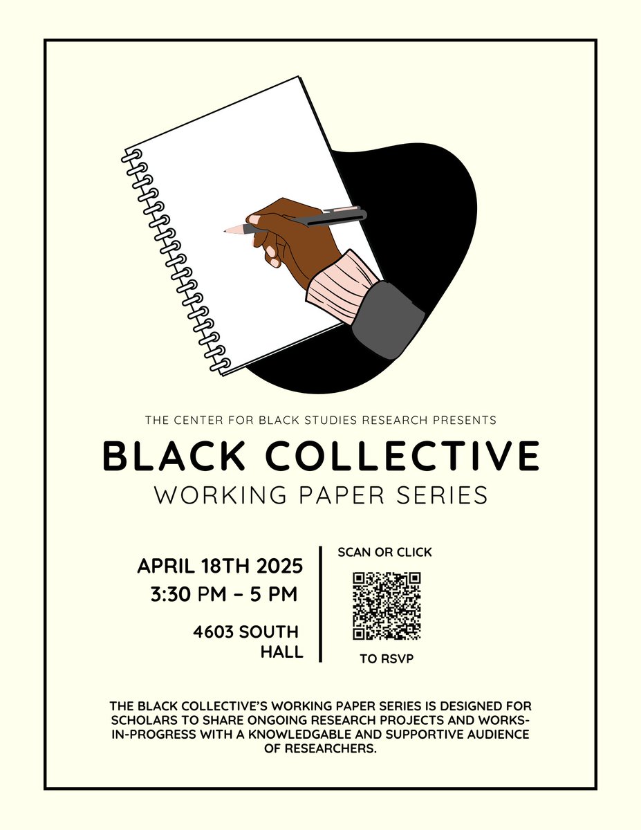 Join the Black Collective for their first Working Paper Series!