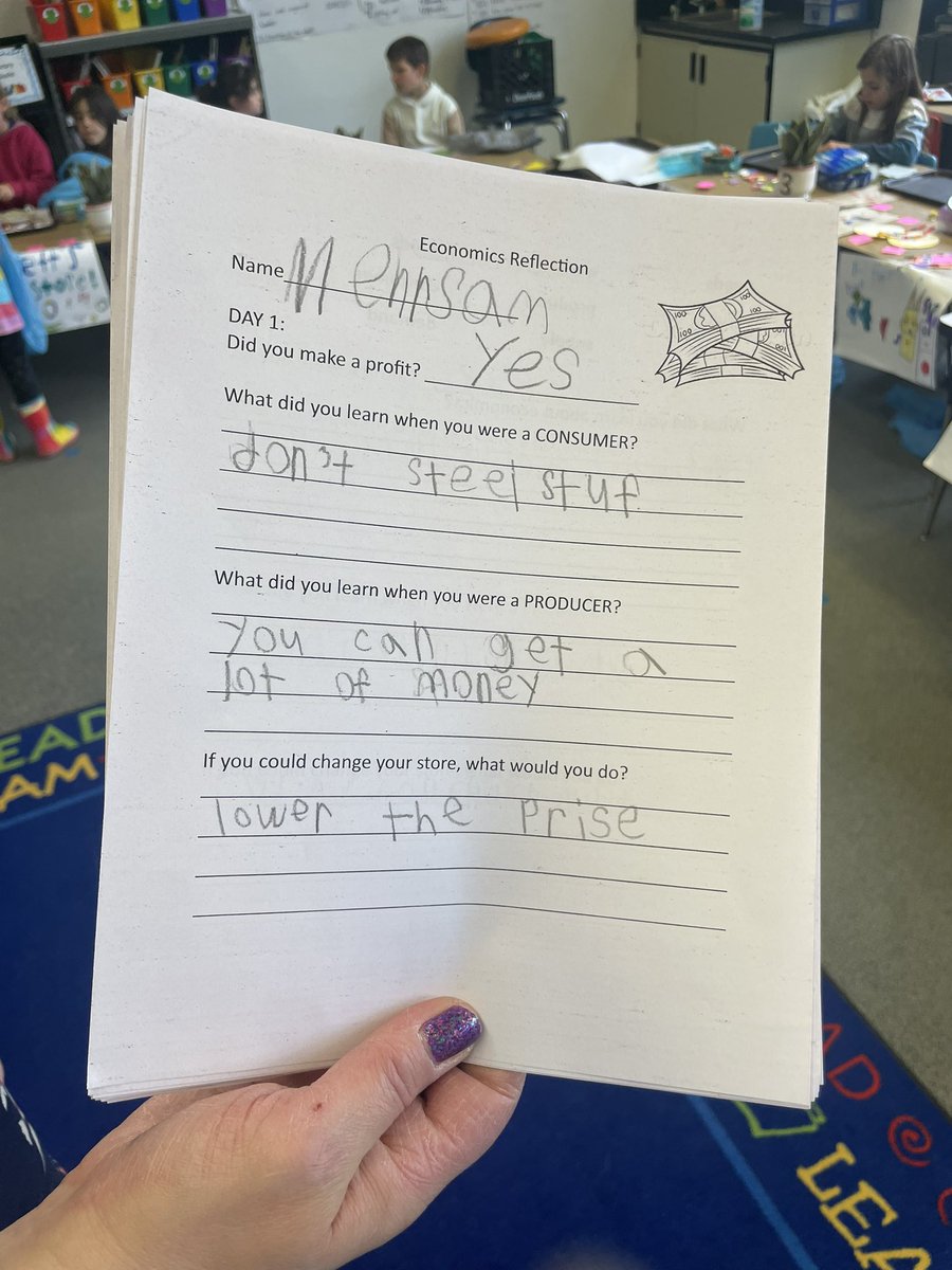 My heart is happy when I see real-life experiences with Ohio standards! <a href="/CHUHRoxEl/">Roxboro Elementary</a> #economics consumers and producers