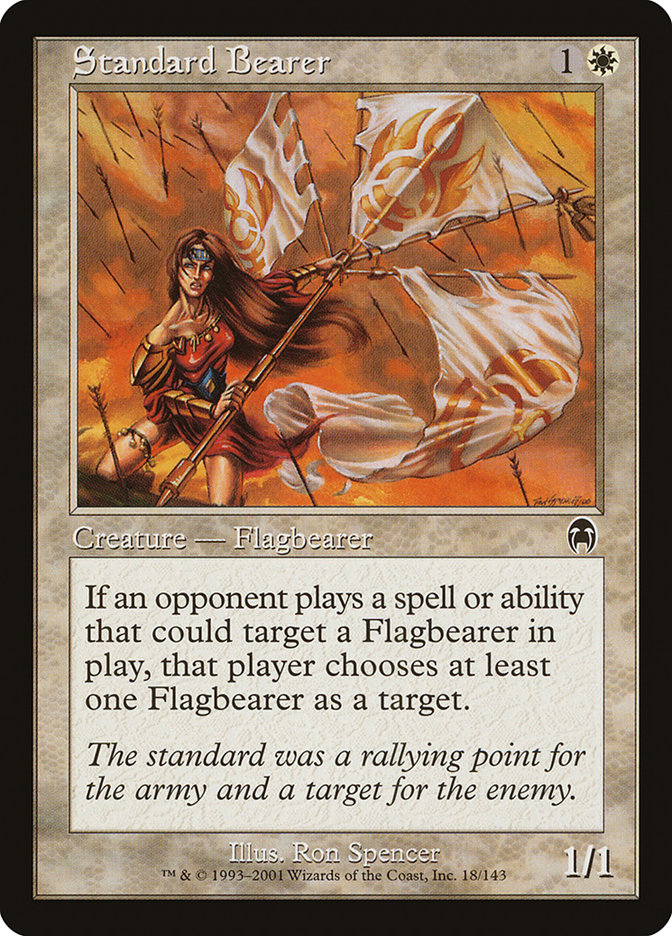 Jenn_the_Judge's tweet photo. #DailyRulesQuestion from the NYC Pauper League.
You control Standard Bearer. I cast Ideas Unbound splicing 2 Psychic Puppetrys. How must I choose targets? https://t.co/t75L39JEyQ