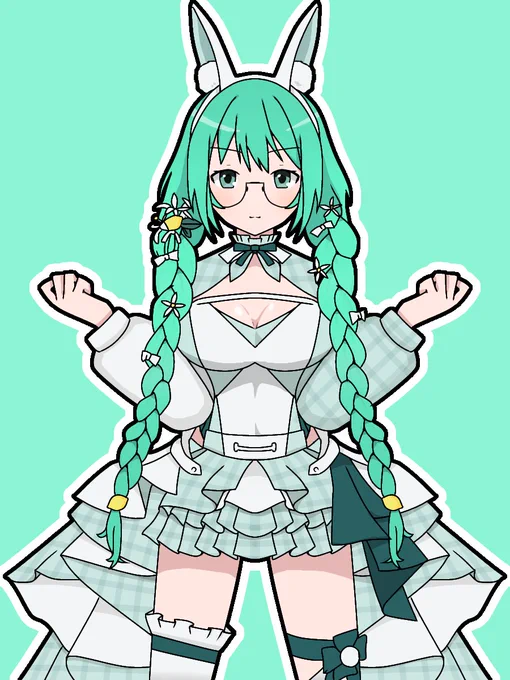 バニー衣装かわいいー!!!#すずあーと 