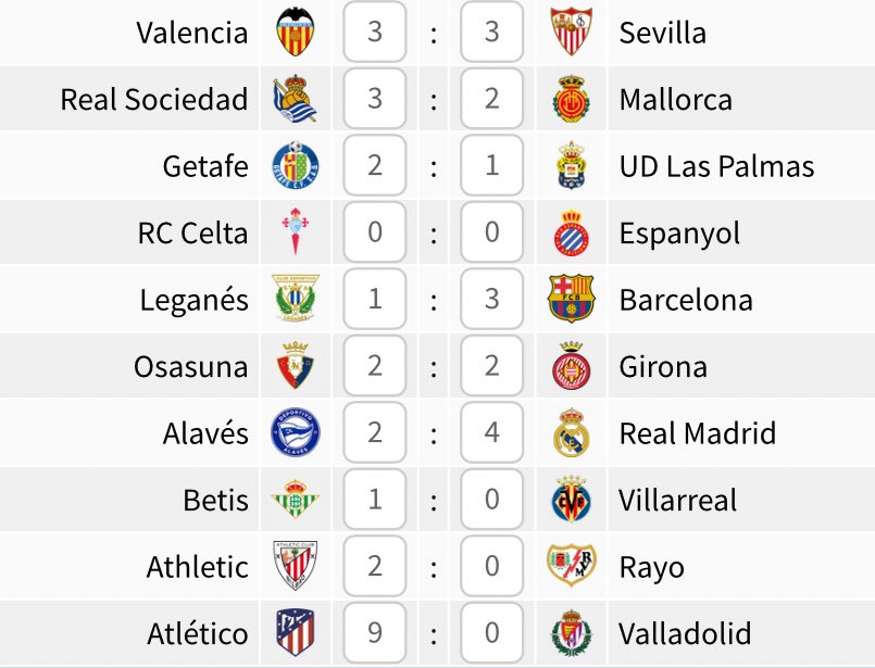Seguimos con la buena racha

Os dejo por aquí los resultados de la presente jornada 🤝