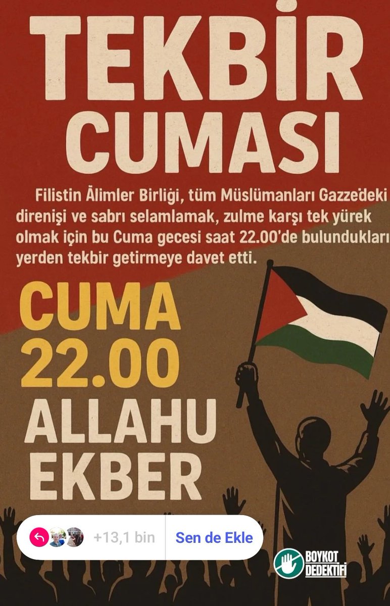 Unutmayın tekbir  getirmeyi 🤲🥺 #Gazze #GazzedeZulümArşaDayandı