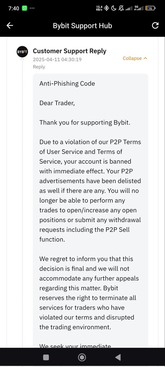 Onyii499's tweet image. My account was suddenly restricted by @BybitAfrica @Bybit_Official months ago without any notice

I have reach out severally via all social media platforms, Sent mails also and yet I have been unable to get my assets worth $6000 out till date

This is FRAUD.
I didn&apos;t do anything…