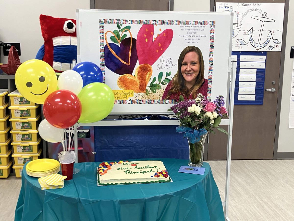 Happy National Assistant Principals Week to one of the best, Mrs. Jamie McCain! HBES is fortunate to have her as part of our HBES family. She truly has a heart for our children and does an outstanding job! Thank you Mrs. McCain for all that you do! ⁦<a href="/BluffElementary/">Hokes Bluff Elementary</a>⁩