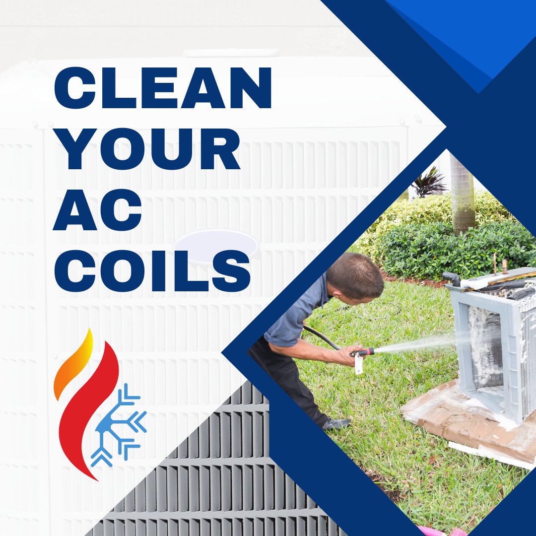 airforce_hvac's tweet photo. Dirty coils can reduce your AC's efficiency and increase energy costs. Make sure to clean your evaporator and condenser coils regularly for optimal cooling performance!

#HVACMaintenance #EnergyEfficiency #CoolComfort https://t.co/ff5N46AZSW